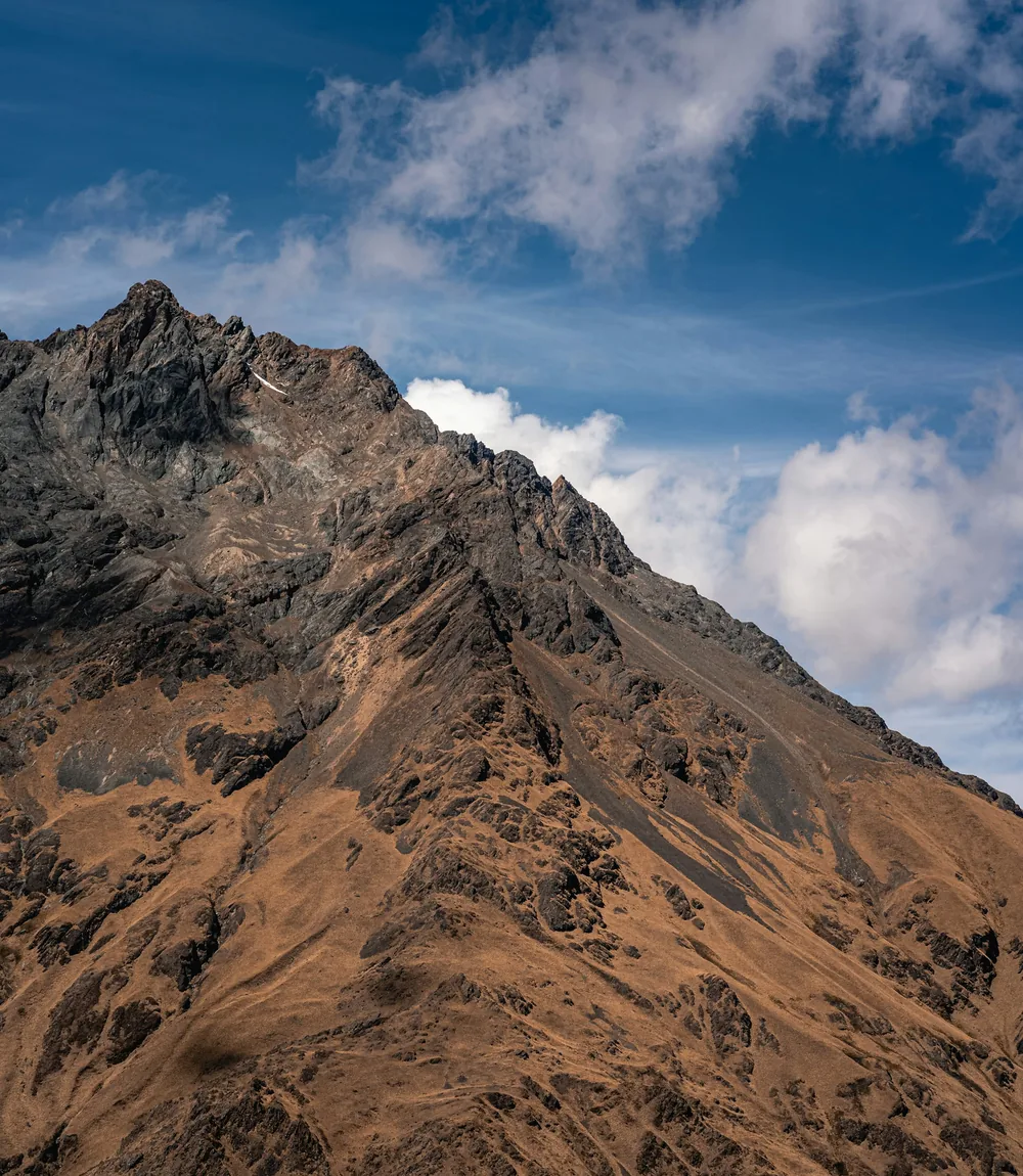 The high Andean landscape around Cusco, Peru